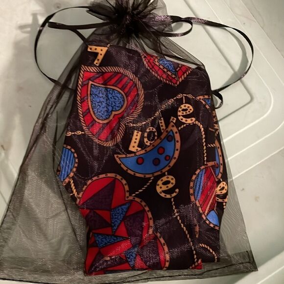 Men’s Novelty Ties Love and Hearts Valentine’s day Black Multicolor - Picture 5 of 5